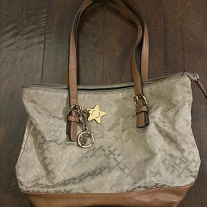 Tommy Hilfiger Stylish Tan and Brown Women's Bag